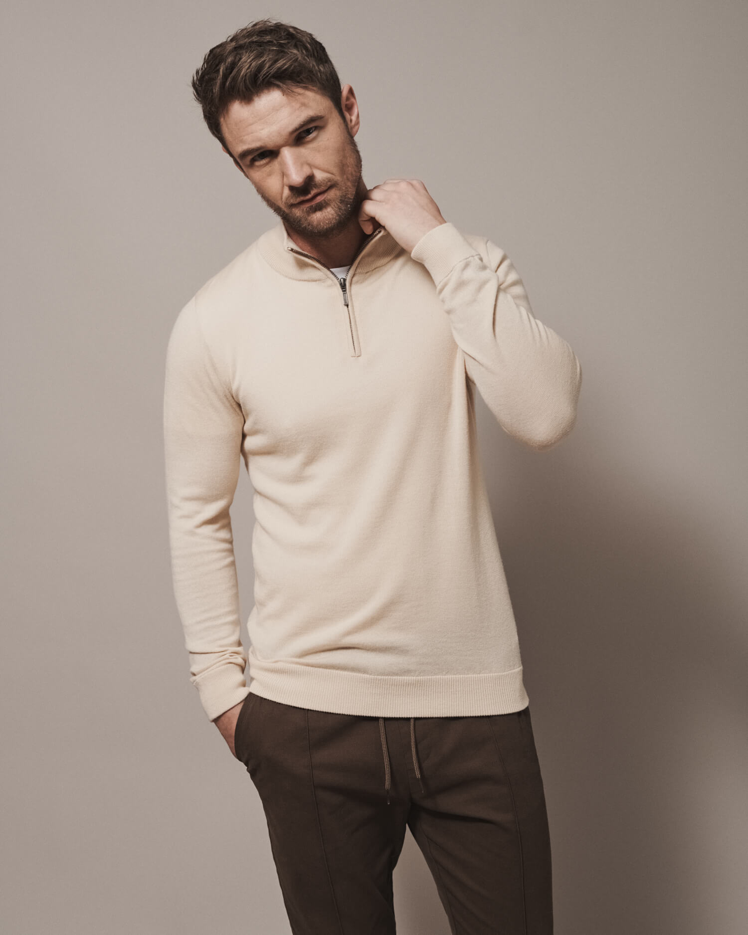 Merino half zip on sale jumper